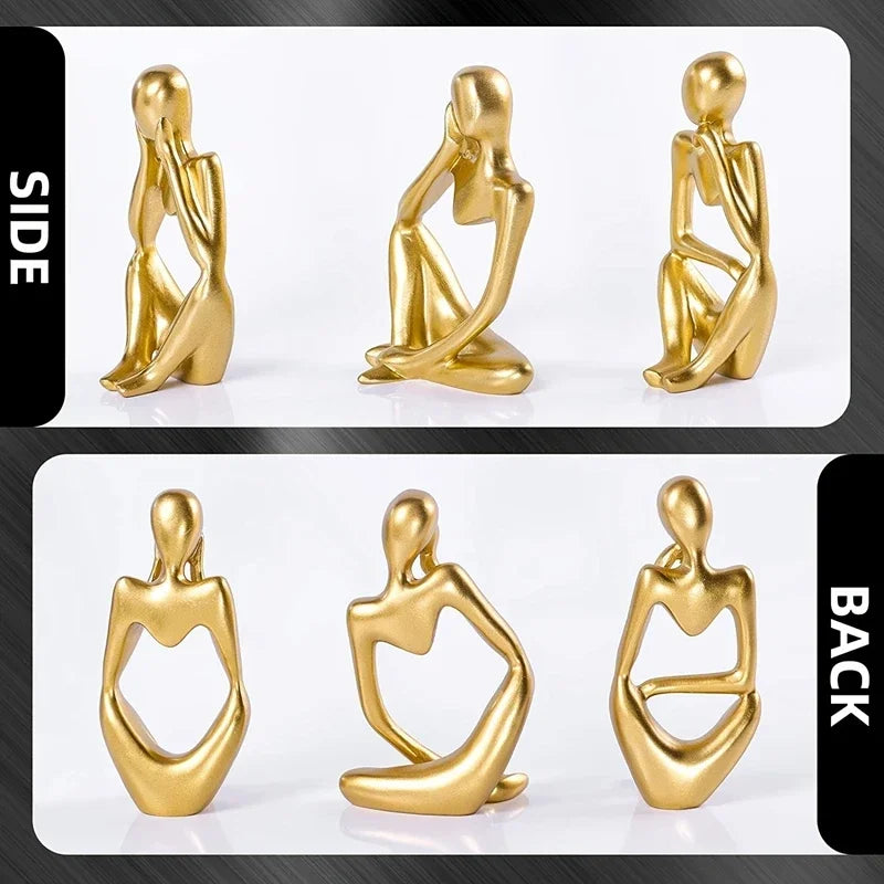 Abstract Thinker Statue - Resin Figurine | Office or Home Decor