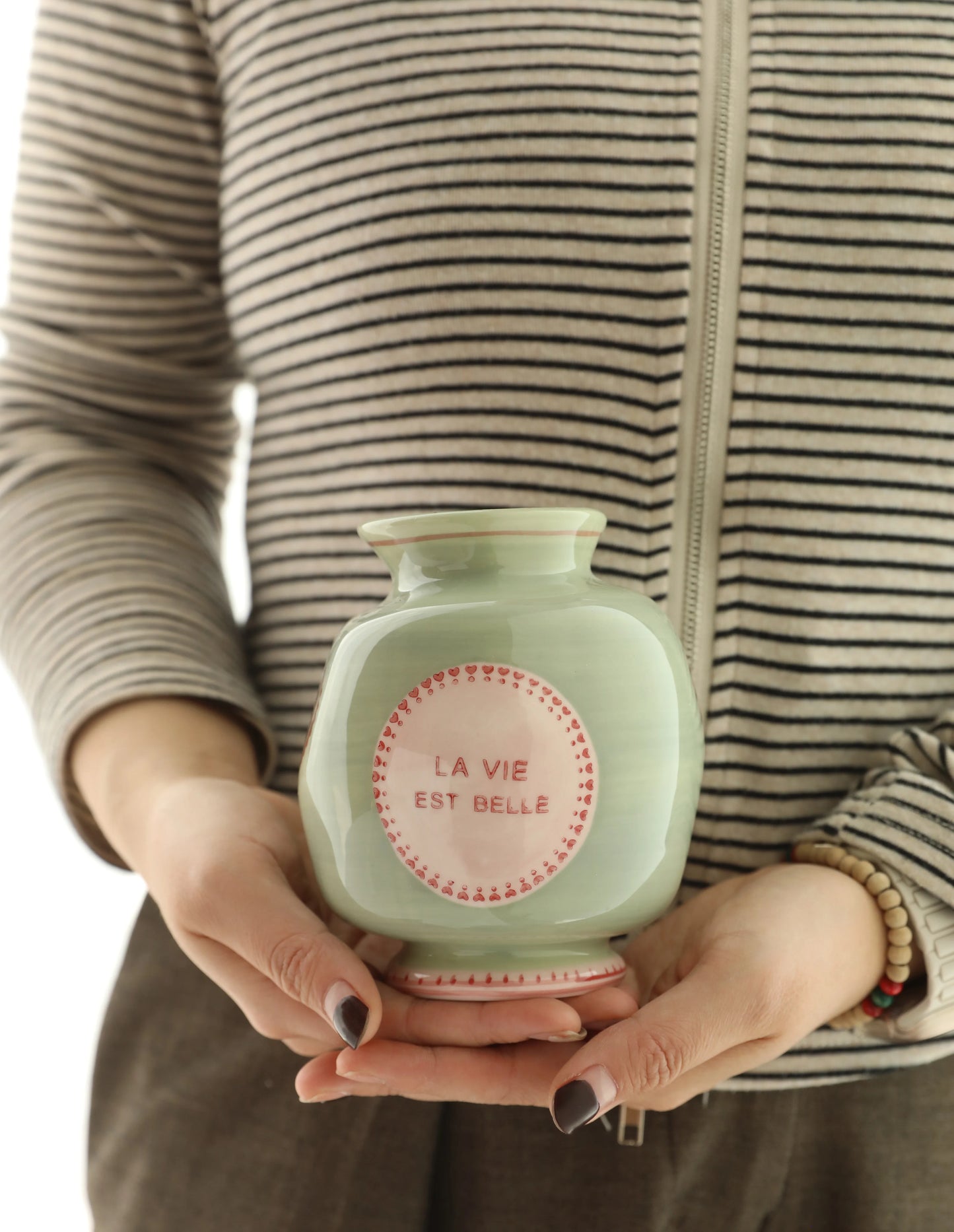 Candy Color Ceramic Bud Vase - Small Decorative Flower Vase