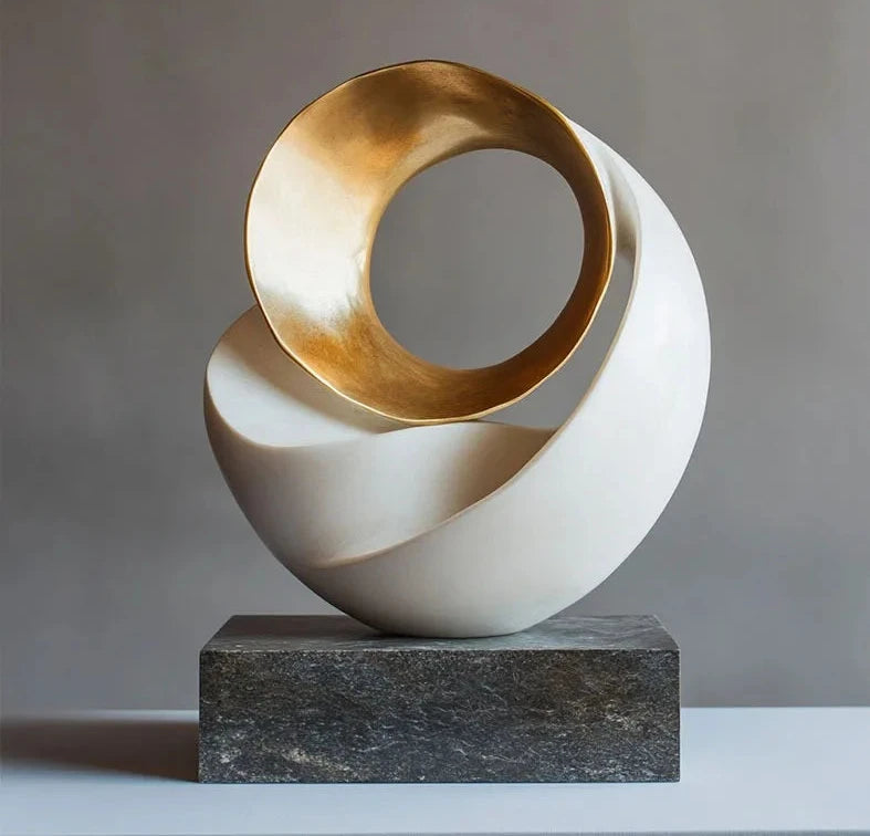 Creative Geometric Ornaments Resin Art Sculpture Model Home Decoration Accessories Statue Display Crafts Miniatures Figurines