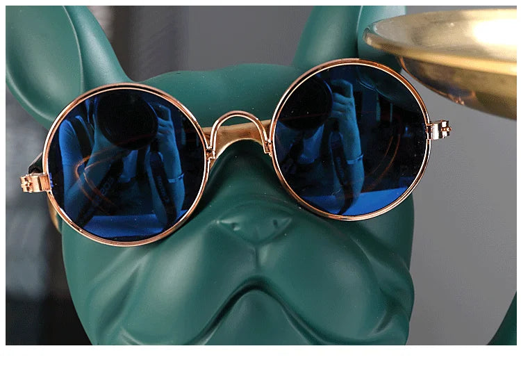 French Bulldog Butler Statue - Resin Sculpture with Tray | Home Decor