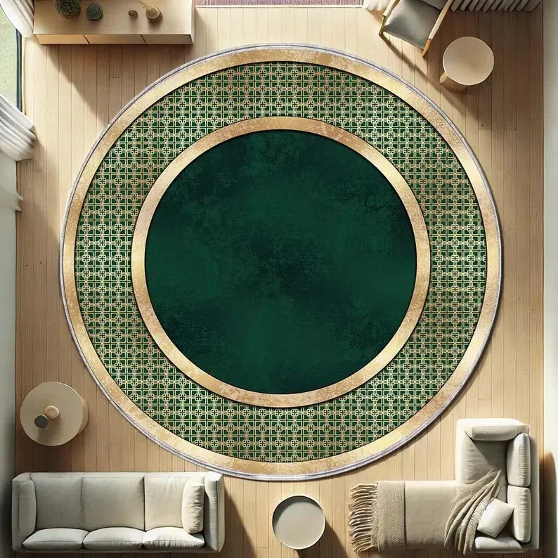 Gold Marble Round Rug, Gold Greek Round Rugs Modern Marble Rug Marble Door Mat Dining Room Rug Modern Washable Rug Trendy Rug