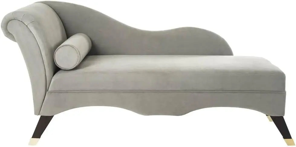 Emerald Green Velvet Chaise Lounge - Modern Camel Back Reclining Chair for Living Room and Bedroom