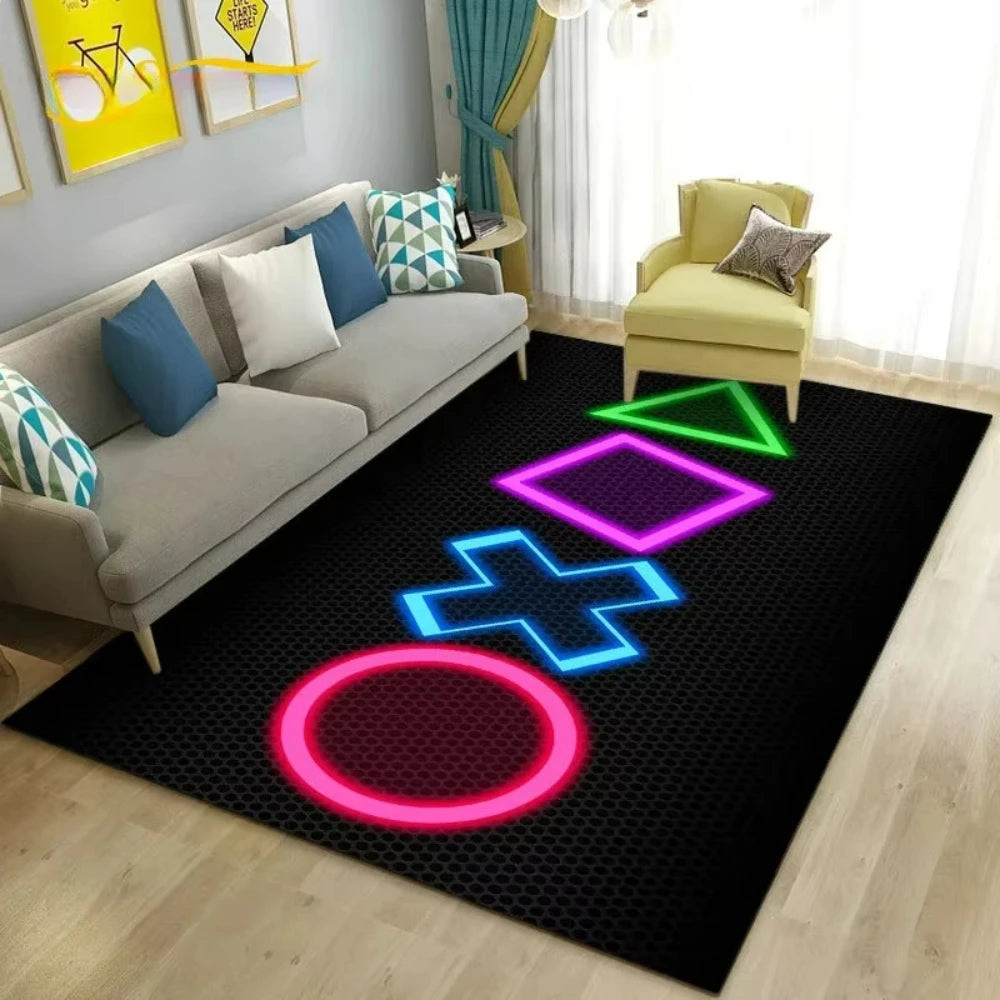 Gamepad Rug - Gaming Room Floor Mat