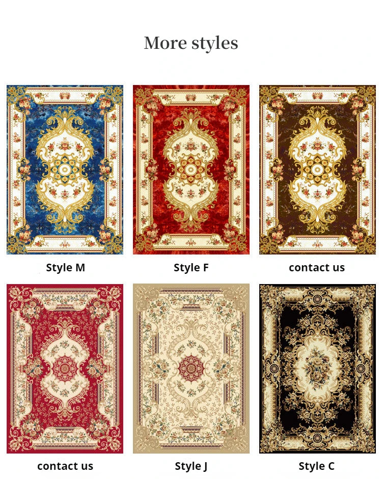 Traditional Floral Medallion Rug – Ornate Persian-Style Carpet for Living Room