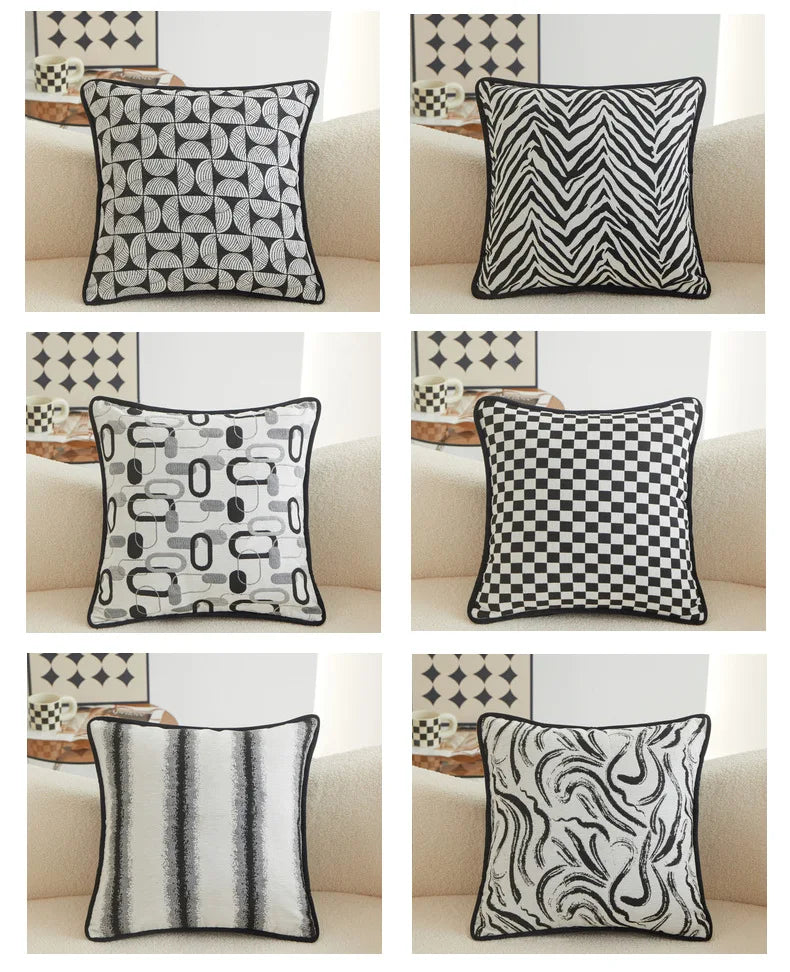 Modern Simple Creative Chenille Bed Backrest Cushion Soft Package, Light Luxury and High-end Sofa Throw Pillow Home Accessories