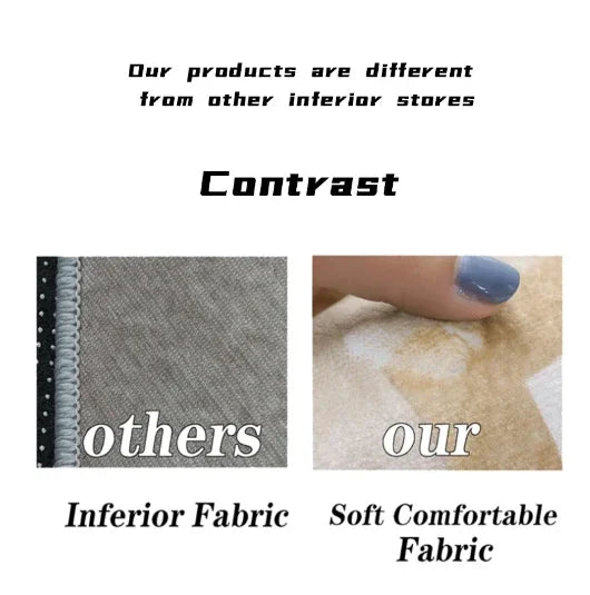 Nordic Abstract Geometric Rug – Washable Living Room Carpet