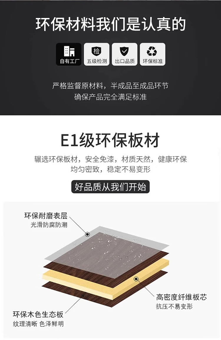 Nordic Wardrobe Bedroom Simple Glass Sliding Door Walnut Color Cabinet Sliding Door Wardrobe