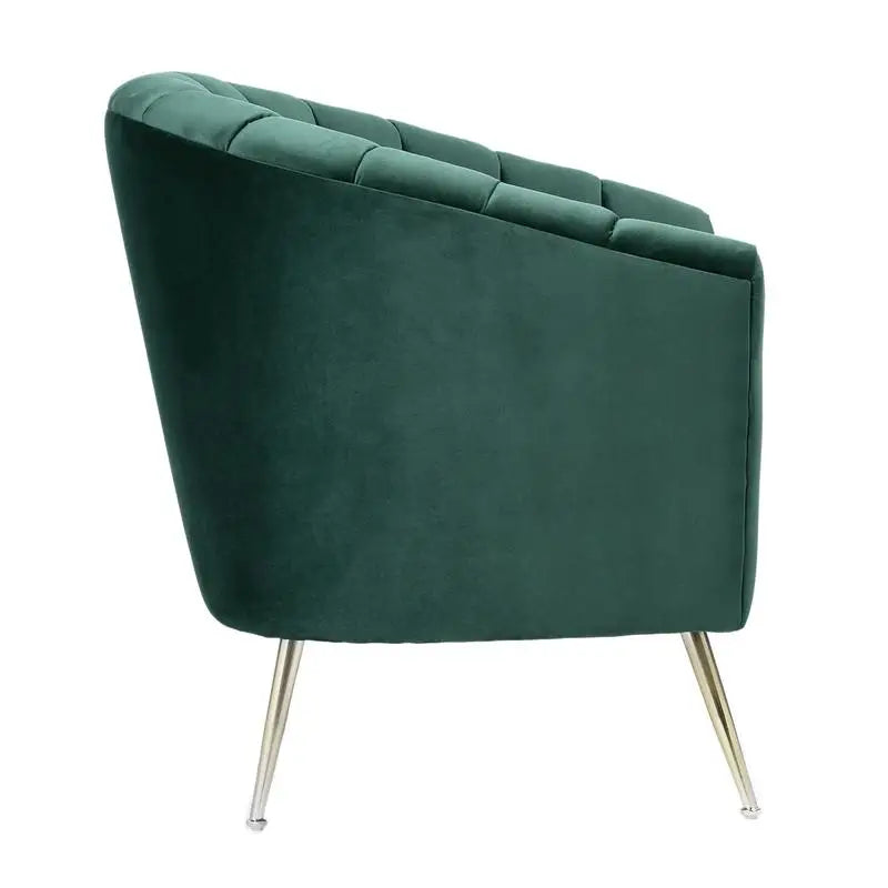 Green Velvet Accent Armchair - Stylish and Comfortable Living Room Furniture