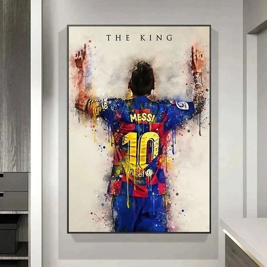 Soccer Stars Poster, Decorative Painting Wall Art -for Room Decoration