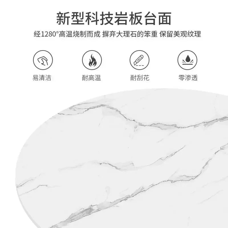 2pcs Light Luxury Rock Plate Tea Coffee Tables Minimalist Modern Scalable Center Tables Sofa Side Table Living Room Furniture