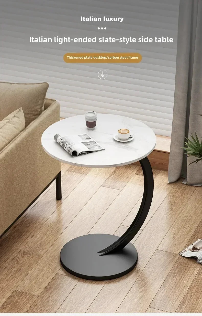 Designer Luxury Coffee Tables Gold Breakfast Minimalist Round Side Table Lounge Space Saving Mesa Auxiliar Living Room Furniture