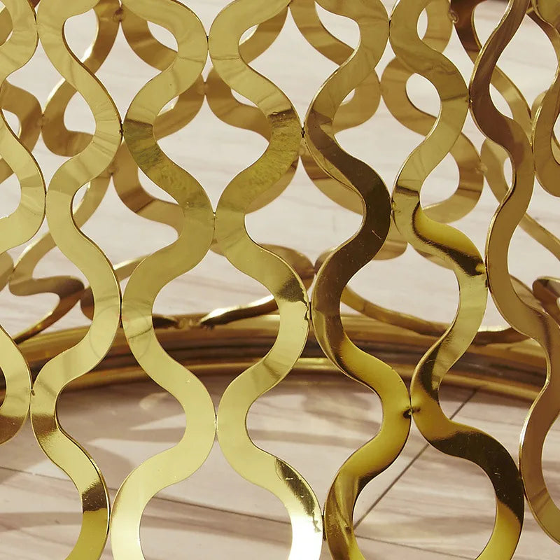 creative corner few gold stainless steel round few mirror edge few sofa side table side cabinet casual small coffee table