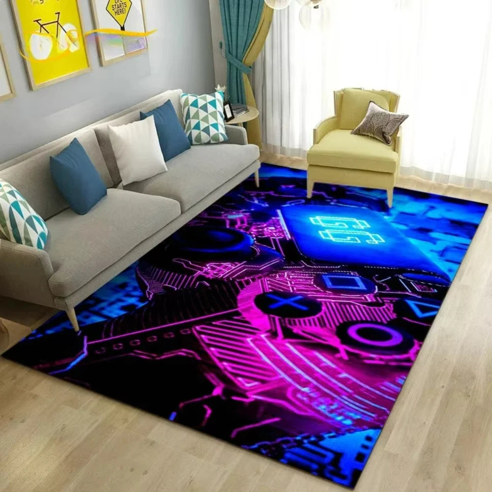 Gamepad Rug - Gaming Room Floor Mat