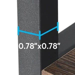 9-Tier Industrial Bookshelf, 79 Inches, 10 Cube Storage