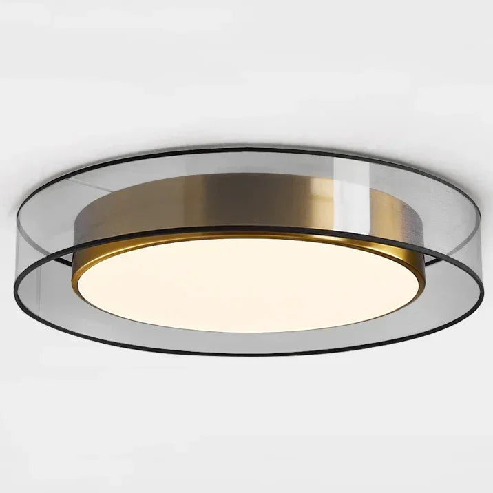 Pendant Light: Modern Circular Ring LED in Gold & White for Dining & Living Room