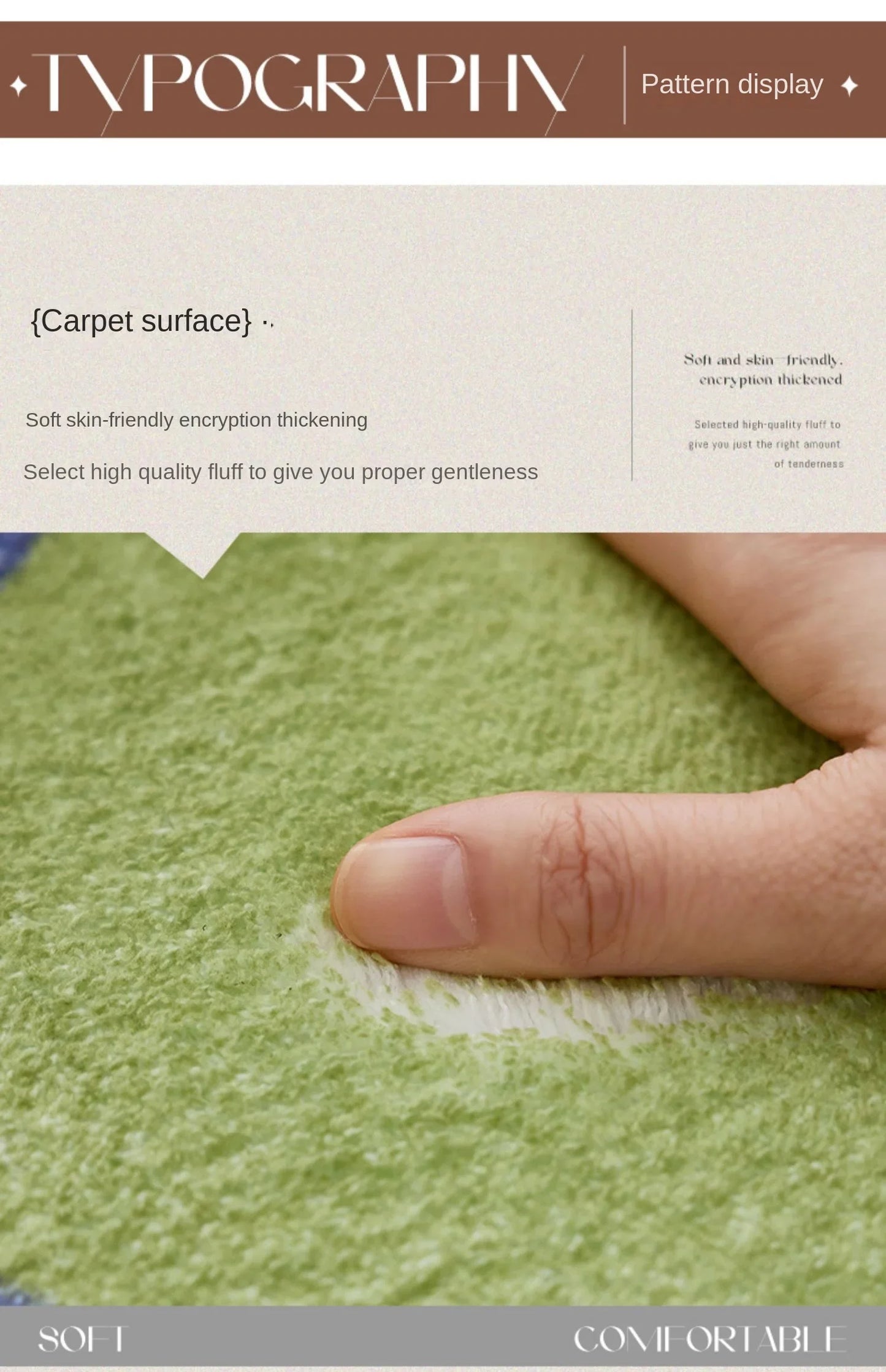 Geometric Colour Block Area Rug - Black and White Striped Border - Multiple Colours