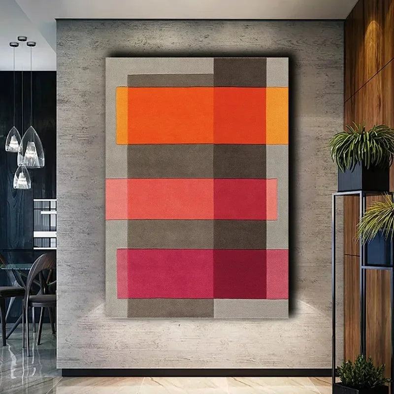 Minimalist Colour Block Wall Art Canvas Print Poster for Living Room Bedroom Decorative Painting