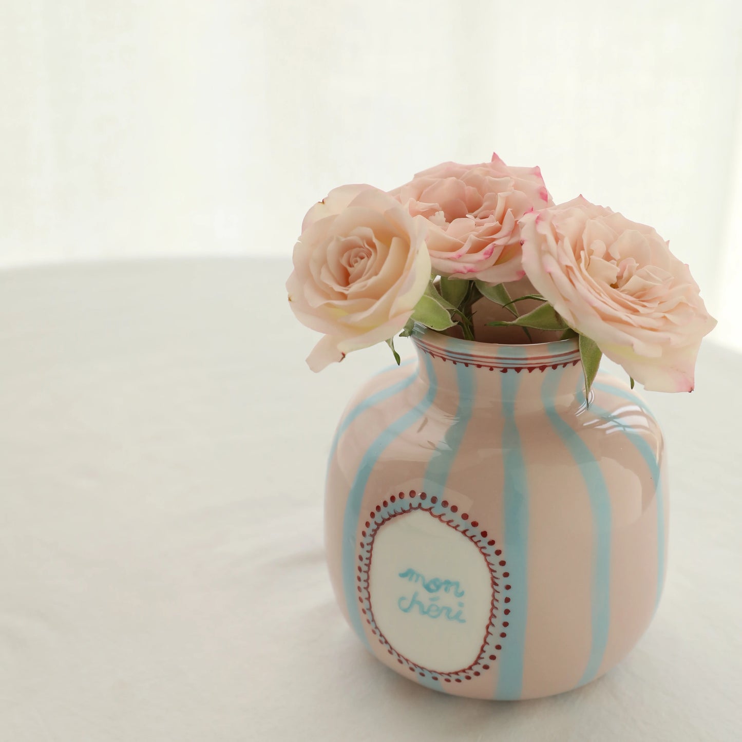 Candy Color Ceramic Bud Vase - Small Decorative Flower Vase