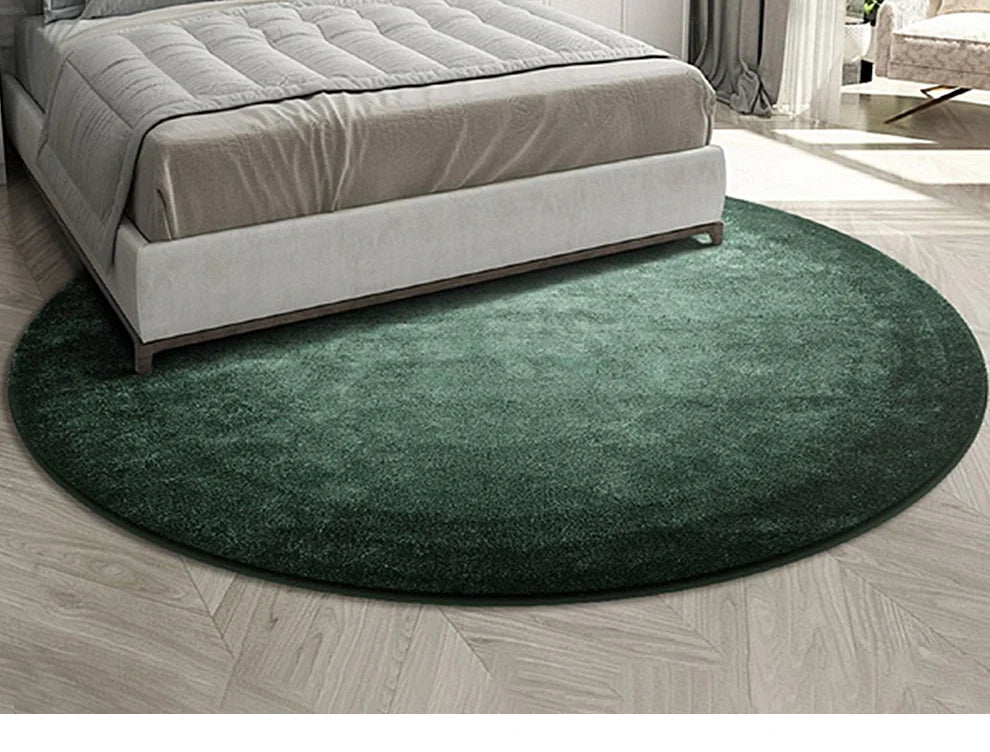 Round Green Carpet - Luxury Soft Plush Rug