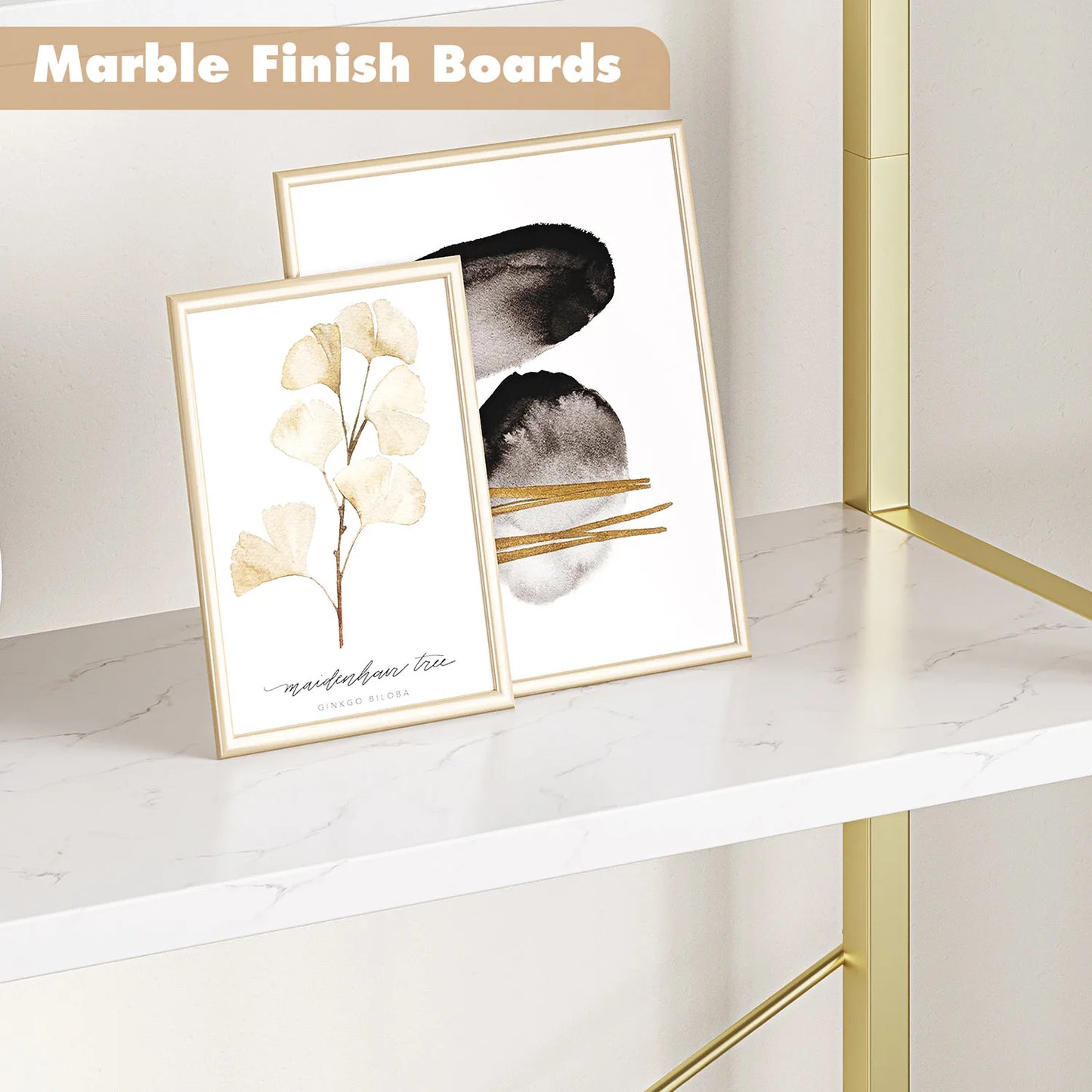 5-Tier Arched Bookshelf - Industrial Freestanding Display Rack, 180cm