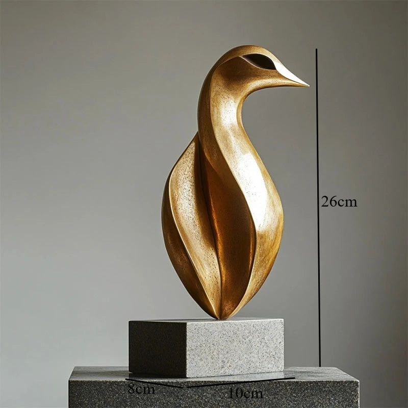 Creative Geometric Ornaments Resin Art Sculpture Model Home Decoration Accessories Statue Display Crafts Miniatures Figurines