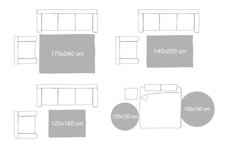 Retro Striped Carpet - Modern Luxury Living Room Rug