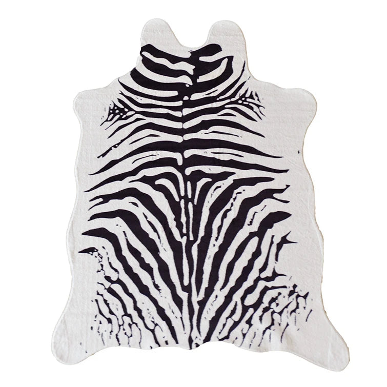 Faux Cowhide Rug - Irregular Shape Statement Piece