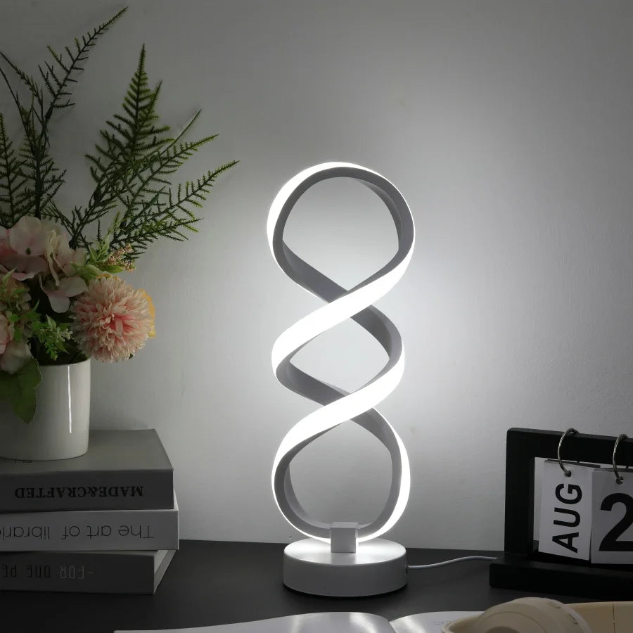 Modern Artistic Desk Lamp - USB Powered with Three-Color Lighting