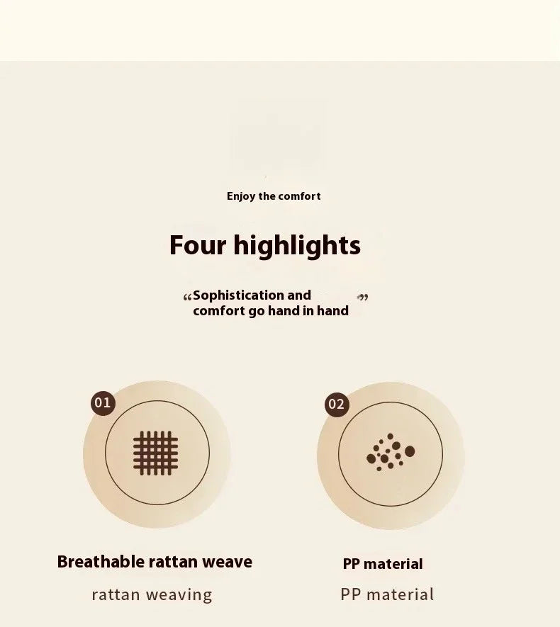 Black Rattan Dining Chair with Natural Cane Webbing and Cushion