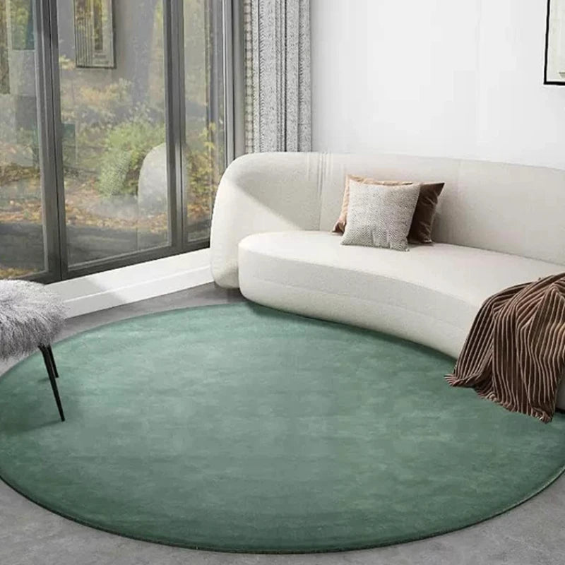 Round Green Carpet - Luxury Soft Plush Rug