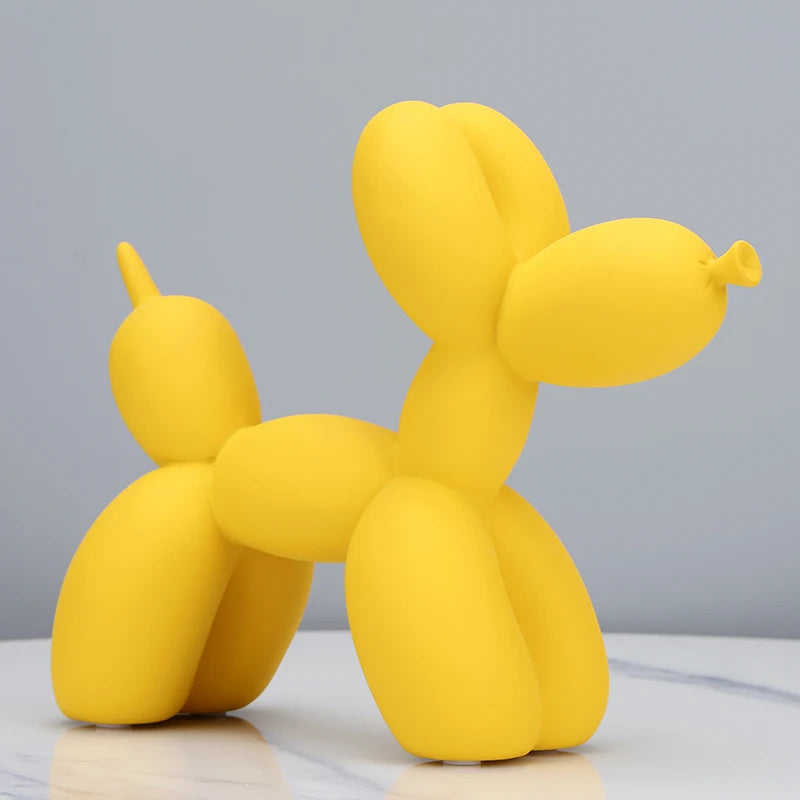 Matte Balloon Dog Statue - Resin Sculpture | Modern Nordic Home Decor