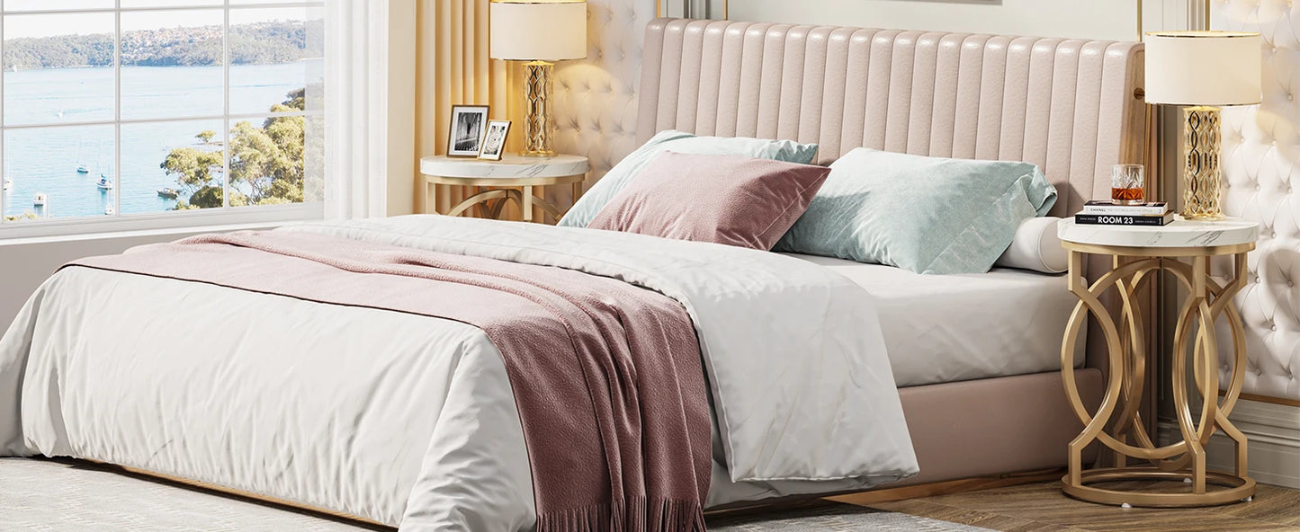 Tribesigns Modern Round End Table with Thick Wood Top, 20“ Side Table Cocktail Table with Unique O-Shaped Base