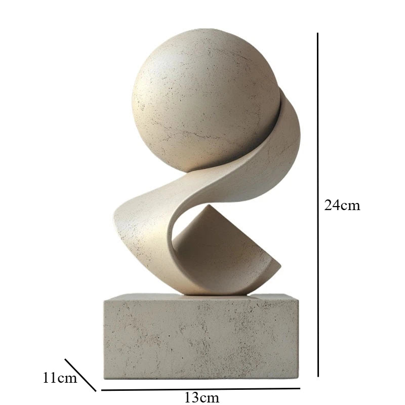 Creative Geometric Ornaments Resin Art Sculpture Model Home Decoration Accessories Statue Display Crafts Miniatures Figurines