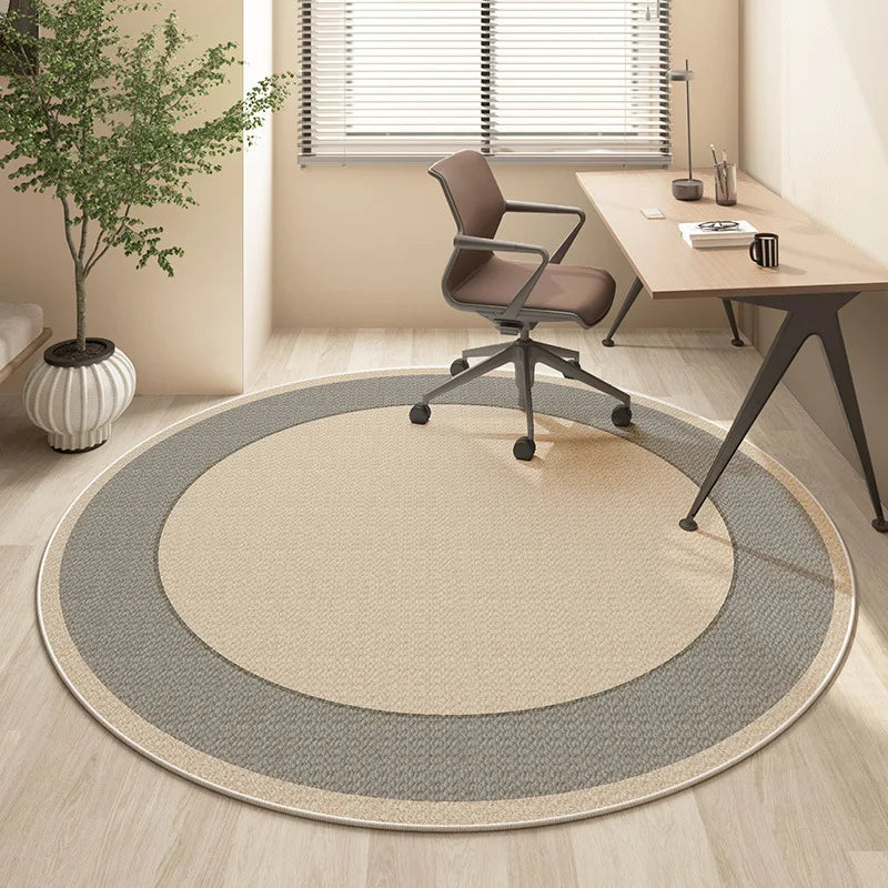 Round Faux Wool Area Rug - Multiple Designs - 60cm or 80cm
