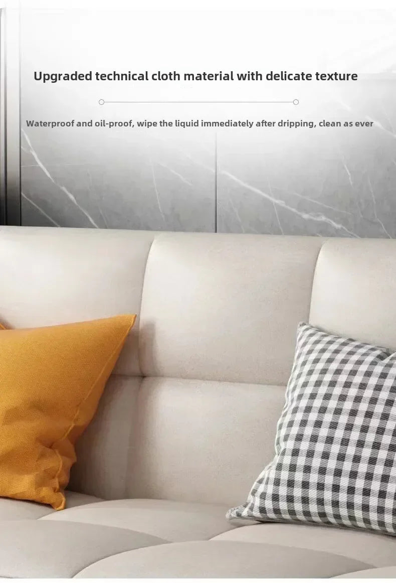 Sofa living room Small apartment rental room Folding sofa bed Single double bedroom Simple modern apartment Fabric sofa