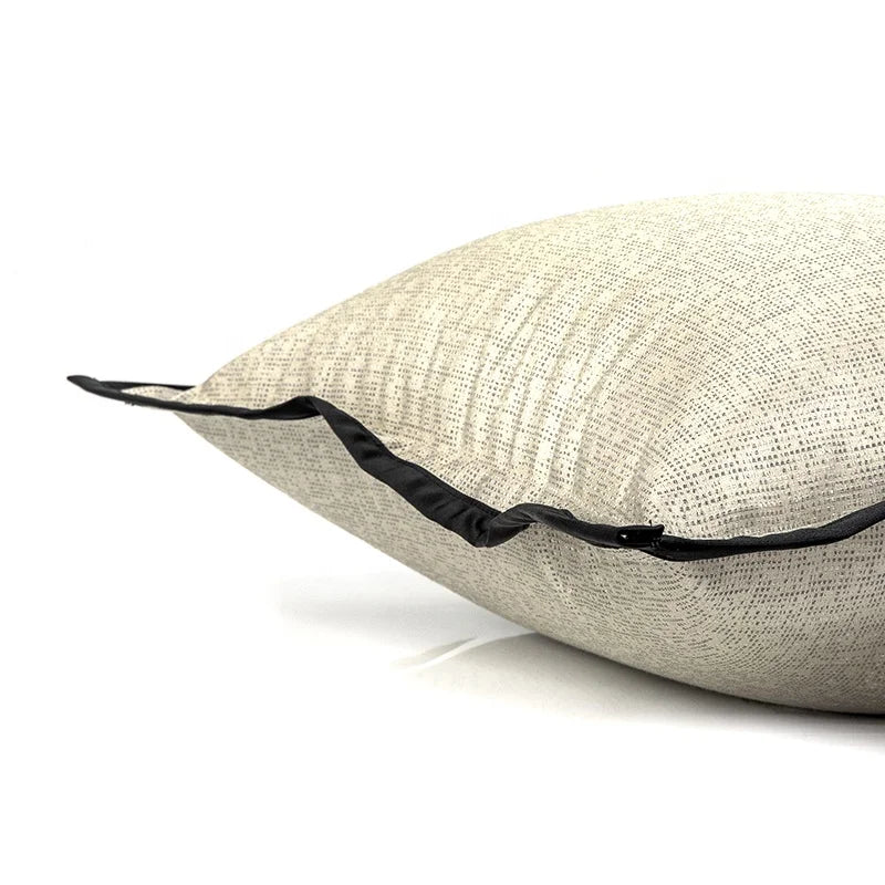 Luxury Jacquard Pillow Cover 18x18 inch, Decorative Throw Cushion Cover for Sofa Living Room Bedroom, Perfect Home Decor Accent