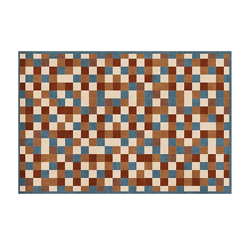 Mid-Century Geometric Rug - Retro Pattern Collection