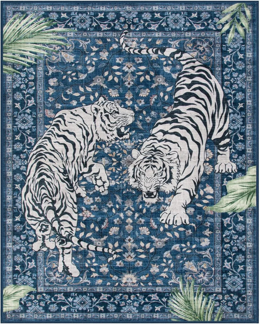 Jungle Tiger Rug - Luxury Oriental Area Carpet