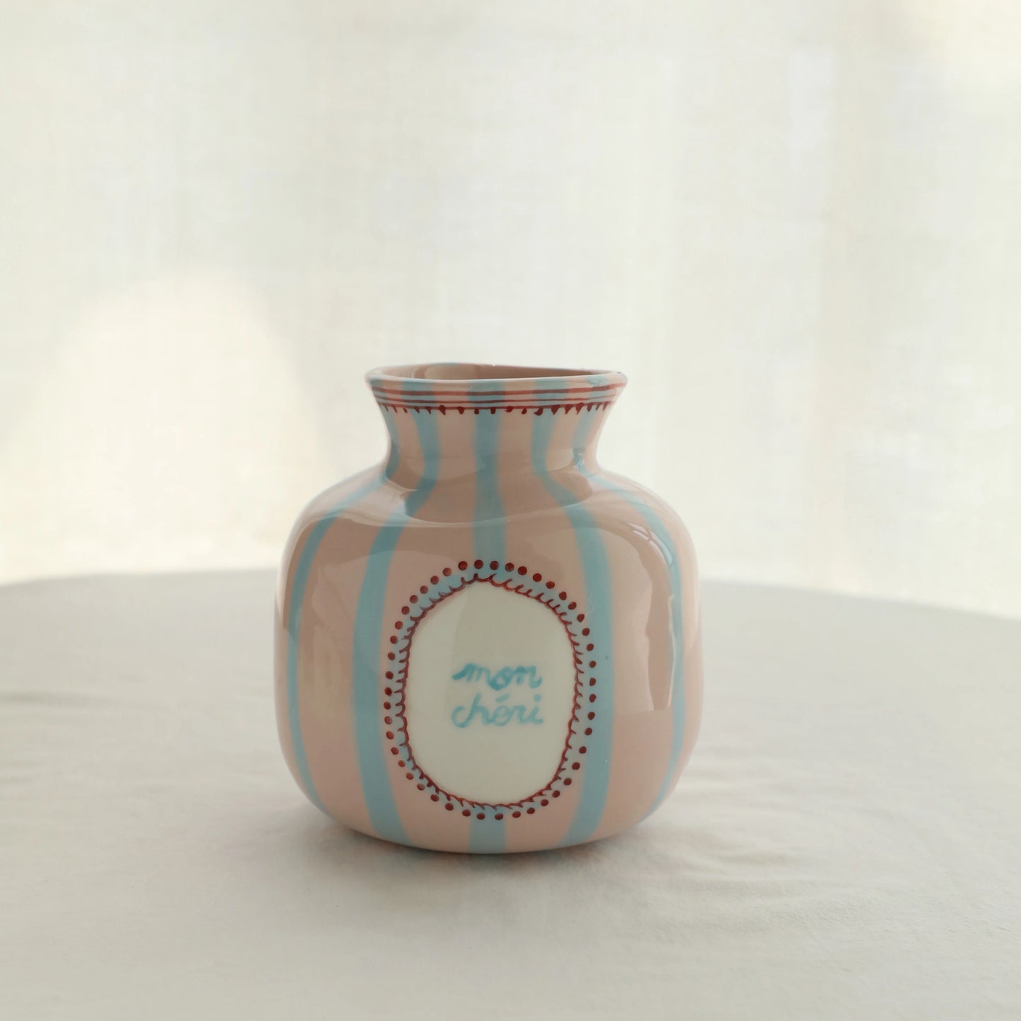 Candy Color Ceramic Bud Vase - Small Decorative Flower Vase