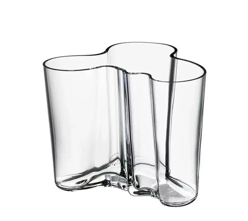 Green Glass Vase | Transparent Flower Vase | Floral Arrangement