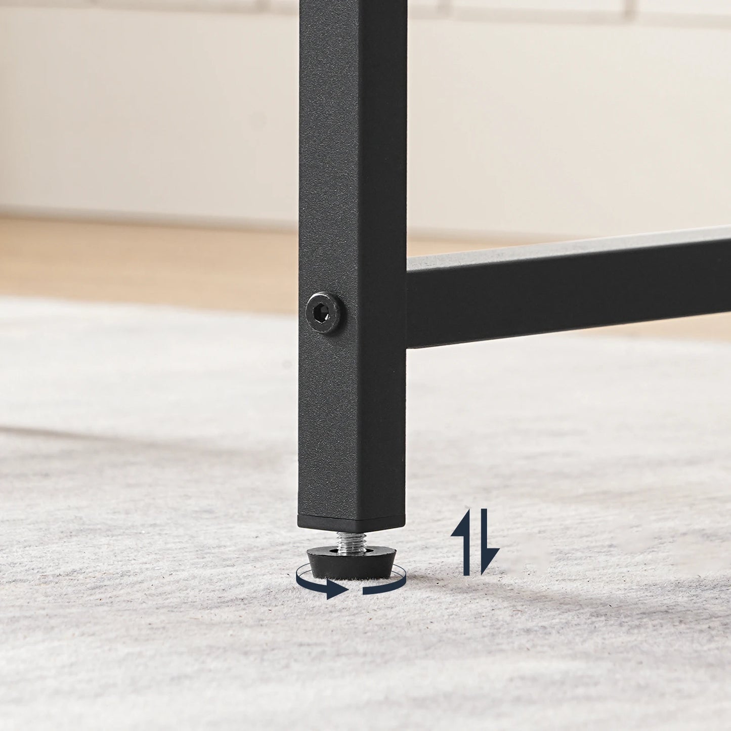 HOOBRO Bar Stools 25.4" Saddle Stools with PU Upholstery Counter Height Stools with Footrest Kitchen Breakfast Chairs for Cafe