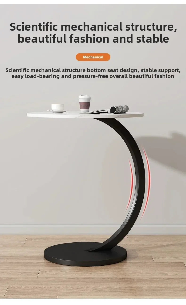 Designer Luxury Coffee Tables Gold Breakfast Minimalist Round Side Table Lounge Space Saving Mesa Auxiliar Living Room Furniture