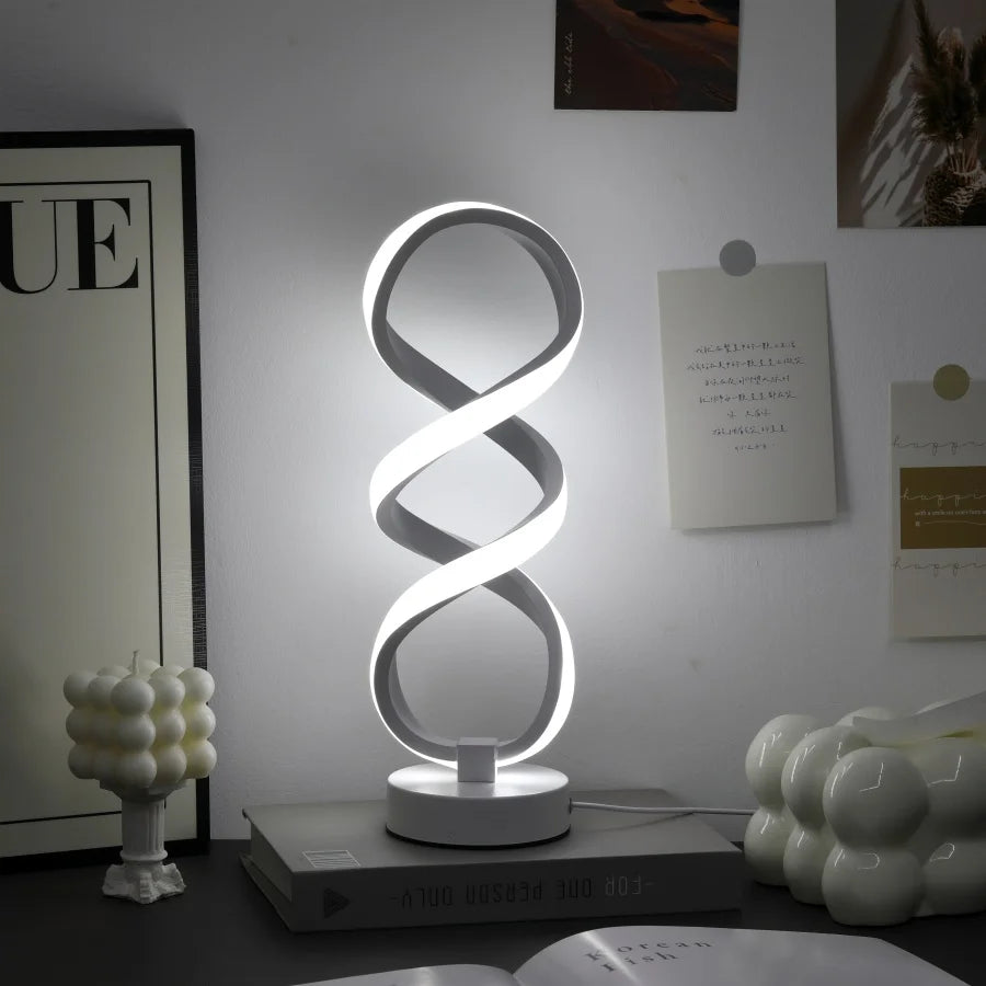 Modern Artistic Desk Lamp - USB Powered with Three-Color Lighting