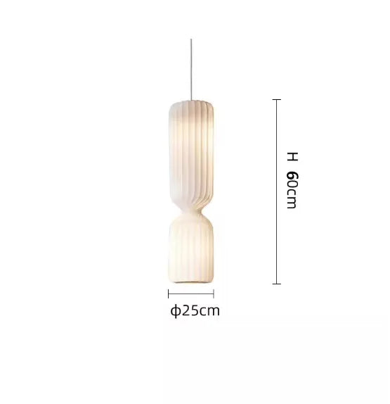 Floor Lamp: Sculptural Fluted Design in White - Modern Statement Lighting