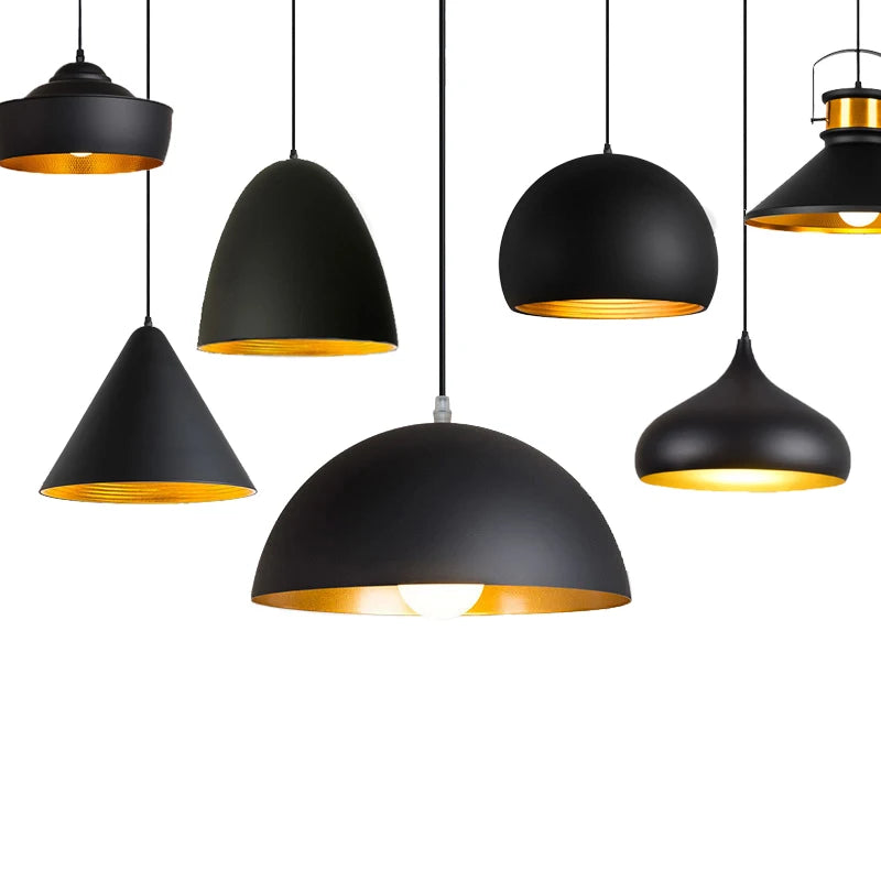 Pendant Light: Industrial Black Ceiling Lamp for Restaurant, Dining & Bar