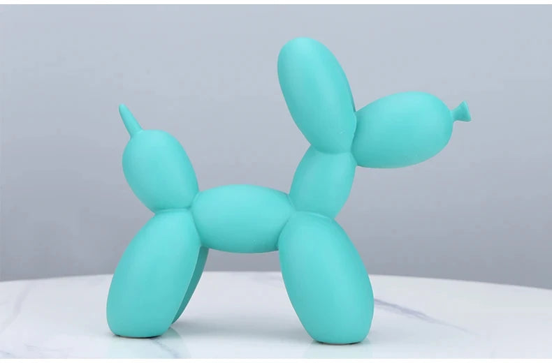 Matte Balloon Dog Statue - Resin Sculpture | Modern Nordic Home Decor