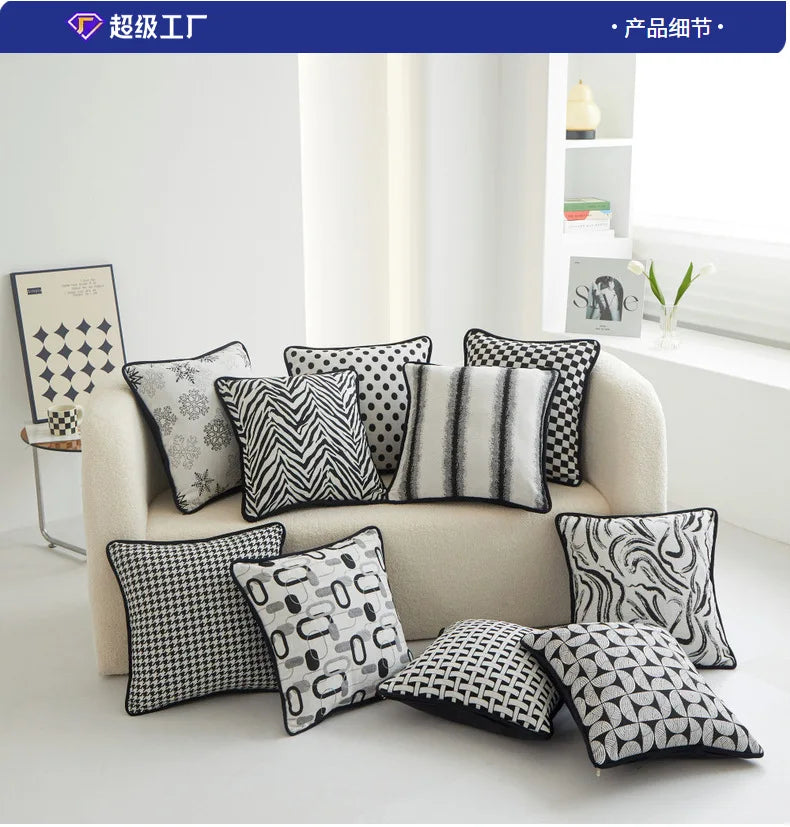 Modern Simple Creative Chenille Bed Backrest Cushion Soft Package, Light Luxury and High-end Sofa Throw Pillow Home Accessories