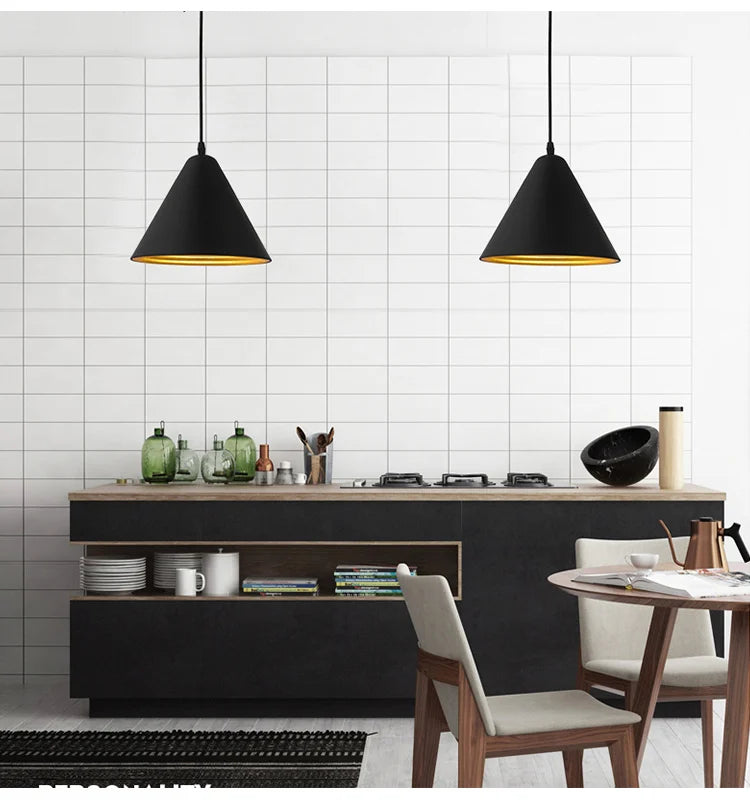 Pendant Light: Industrial Black Ceiling Lamp for Restaurant, Dining & Bar