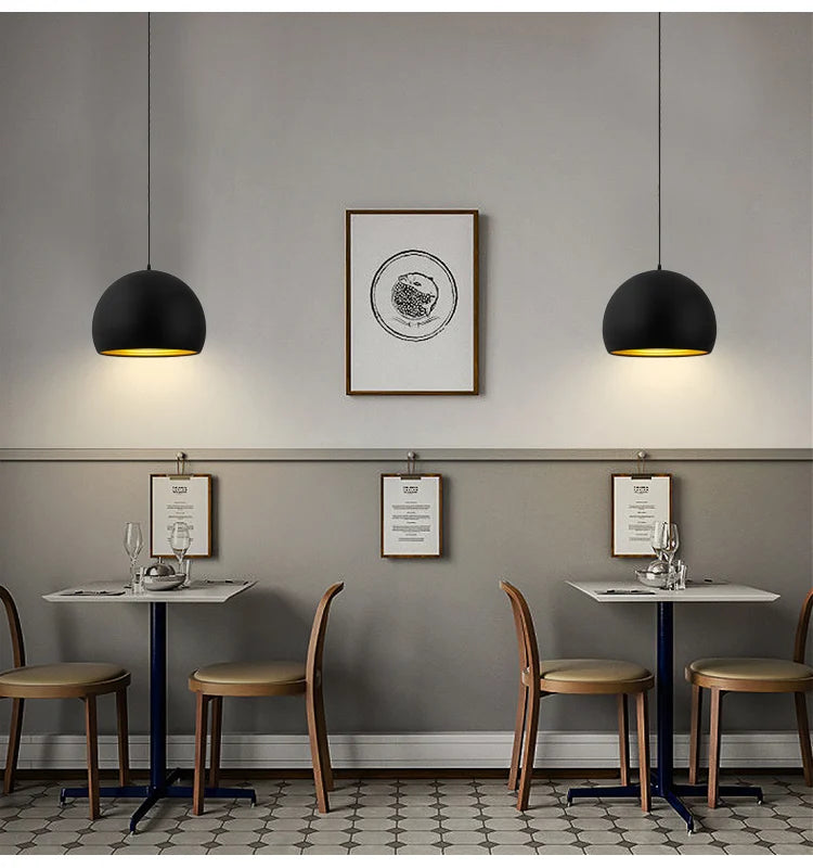 Pendant Light: Industrial Black Ceiling Lamp for Restaurant, Dining & Bar