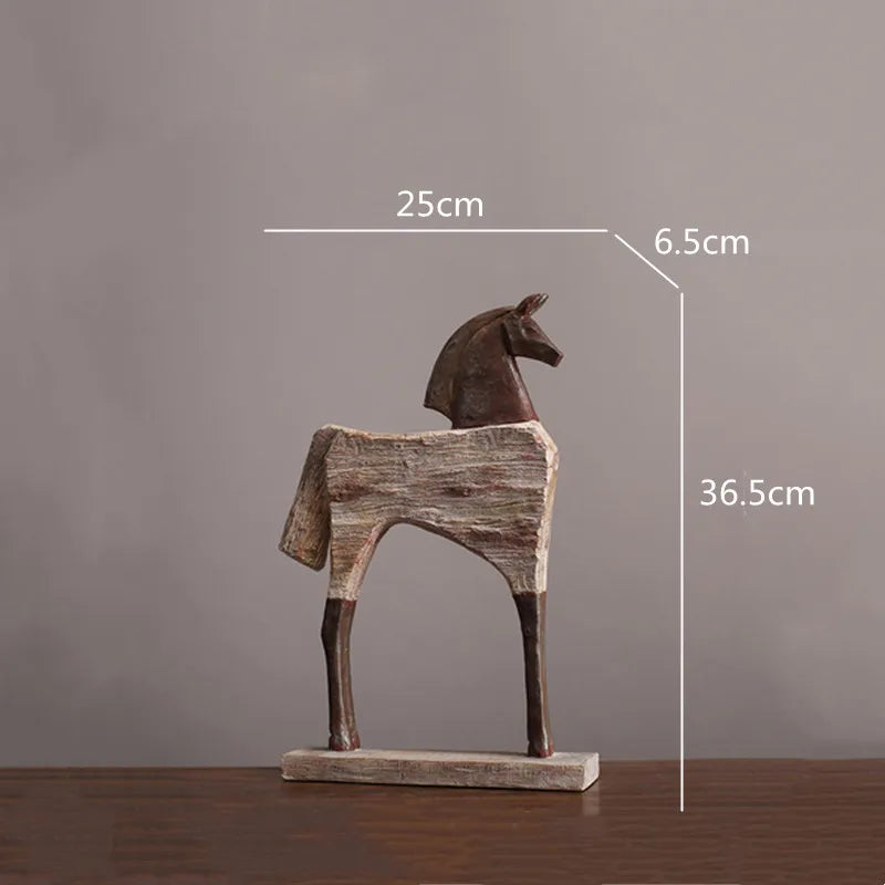Abstract Horse Statue - Modern Art Sculpture | Desktop Room Decoration